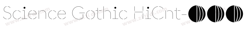 Science Gothic HiCnt字体转换